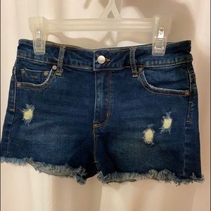 Tractr kids size 14 dark washed denim shorts